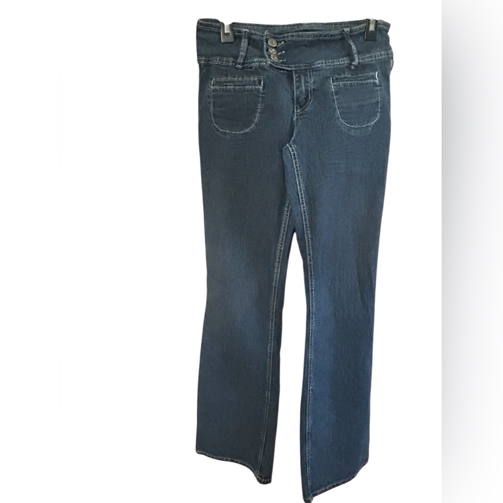 Zanadi Dark Wash Bootcut Jeans Mid Rise Stretch Y2K Denim Women’s Size 11